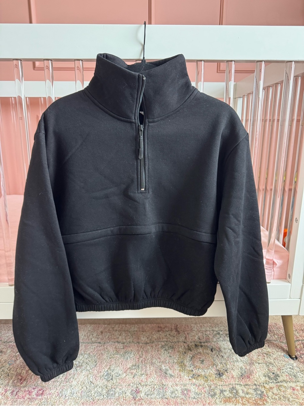 Latched mama crop style nursing pullover
